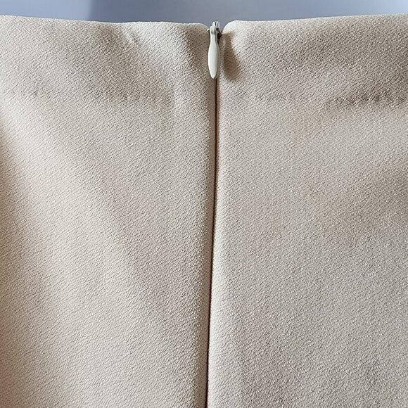 Bec + Bridge Size 8 Dominique Asym Dress Vanilla Bean Midi Slit NWT Excellent - Picture 7 of 8